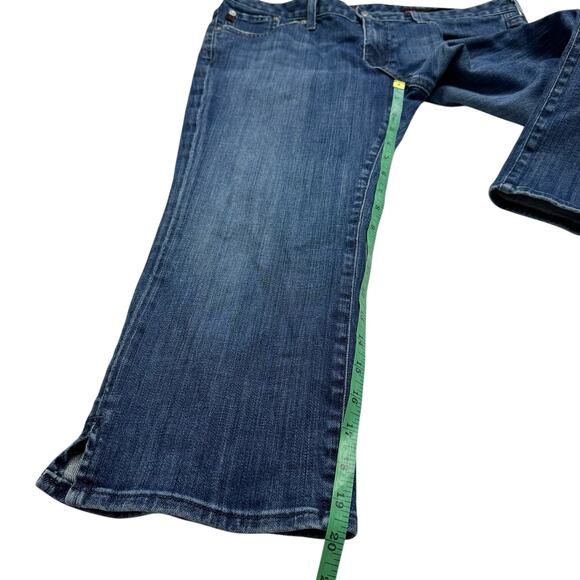 AG ADRIANO GOLDSCHMIED The Athena Crop Low-rise Jeans Size 31 2010s USA Capri - Picture 8 of 8